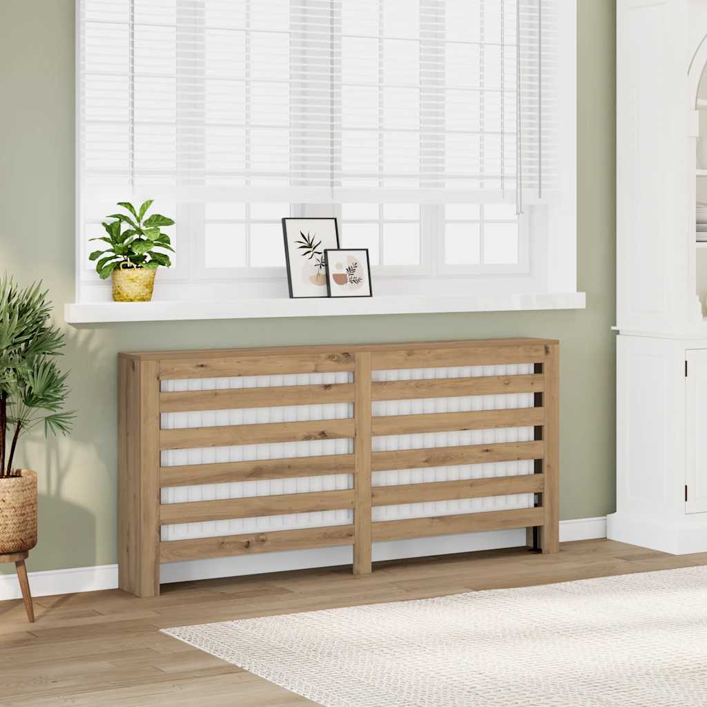 Κάλυμμα Καλοριφέρ Αρτισιανή Δρυς 149x20x82εκ Επεξεργασμένο Ξύλο