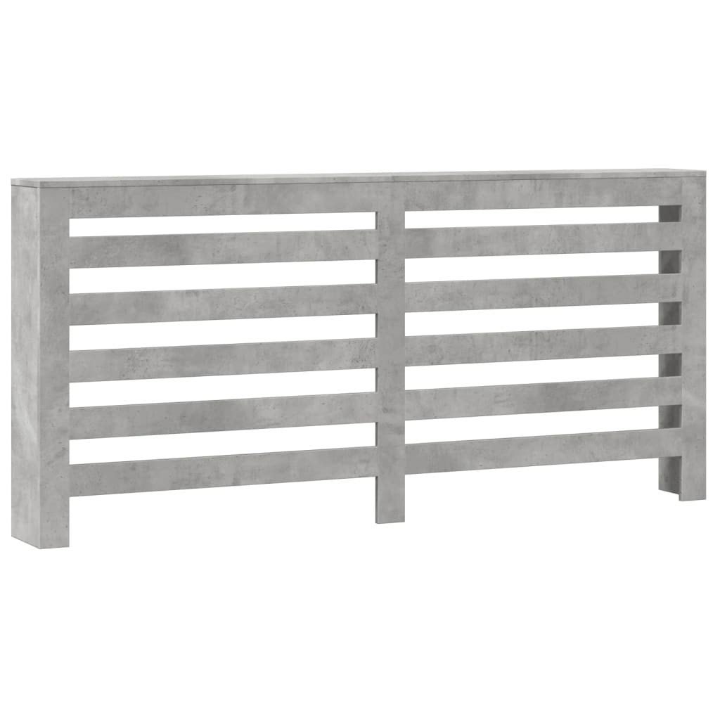 Κάλυμμα Καλοριφέρ Γκρι Σκυροδέματος 175x20x82 εκ. Επεξ. Ξύλο - Pakobazaar