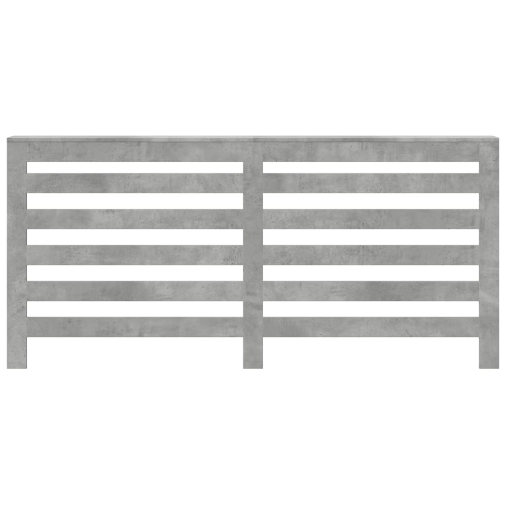 Κάλυμμα Καλοριφέρ Γκρι Σκυροδέματος 175x20x82 εκ. Επεξ. Ξύλο - Pakobazaar