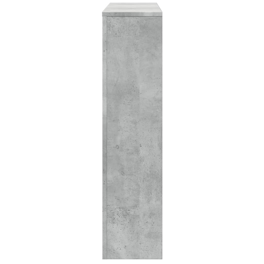 Κάλυμμα Καλοριφέρ Γκρι Σκυροδέματος 175x20x82 εκ. Επεξ. Ξύλο - Pakobazaar