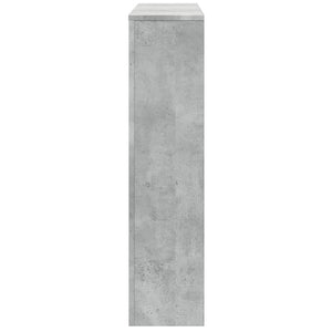 Κάλυμμα Καλοριφέρ Γκρι Σκυροδέματος 175x20x82 εκ. Επεξ. Ξύλο - Pakobazaar