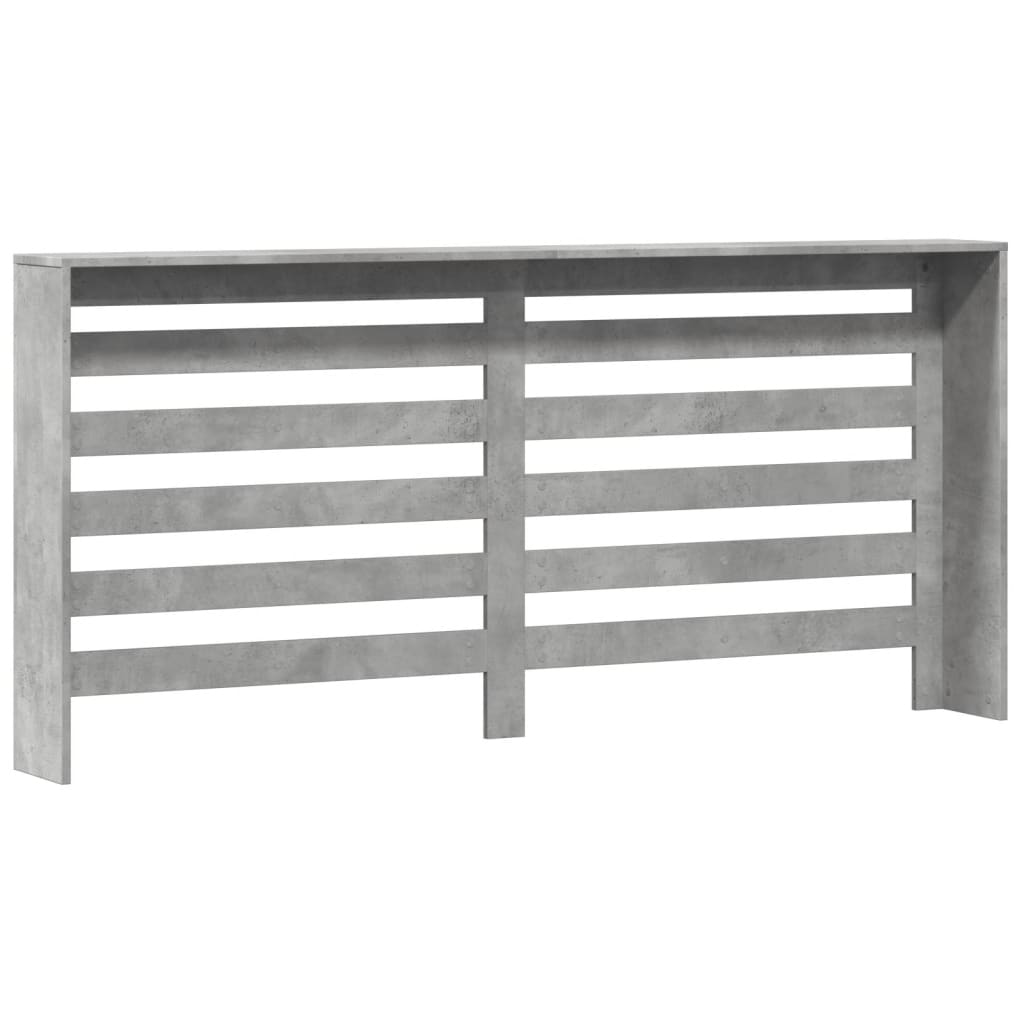 Κάλυμμα Καλοριφέρ Γκρι Σκυροδέματος 175x20x82 εκ. Επεξ. Ξύλο - Pakobazaar