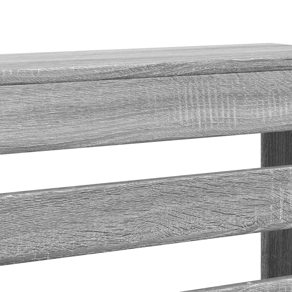 Κάλυμμα Καλοριφέρ Γκρι Sonoma 175x20x82 εκ Επεξεργασμένο Ξύλο - Pakobazaar