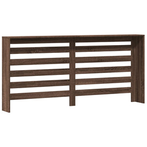 Κάλυμμα Καλοριφέρ Καφέ Δρυς 175x20x82 εκ. Επεξεργασμένο Ξύλο