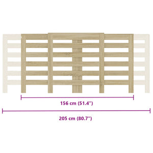Κάλυμμα Καλοριφέρ Sonoma Δρυς 205x21,5x83,5εκ. Επεξ. Ξύλο - Pakobazaar