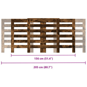Κάλυμμα Καλοριφέρ Καπνιστή Δρυς 205x21,5x83,5 εκ. Επεξ. Ξύλο - Pakobazaar