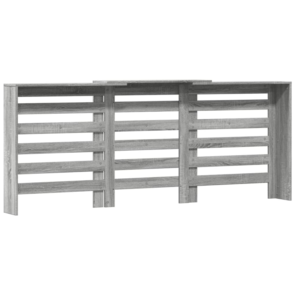 Κάλυμμα Καλοριφέρ Γκρι Sonoma 205x21,5x83,5 εκ Επεξ. Ξύλο