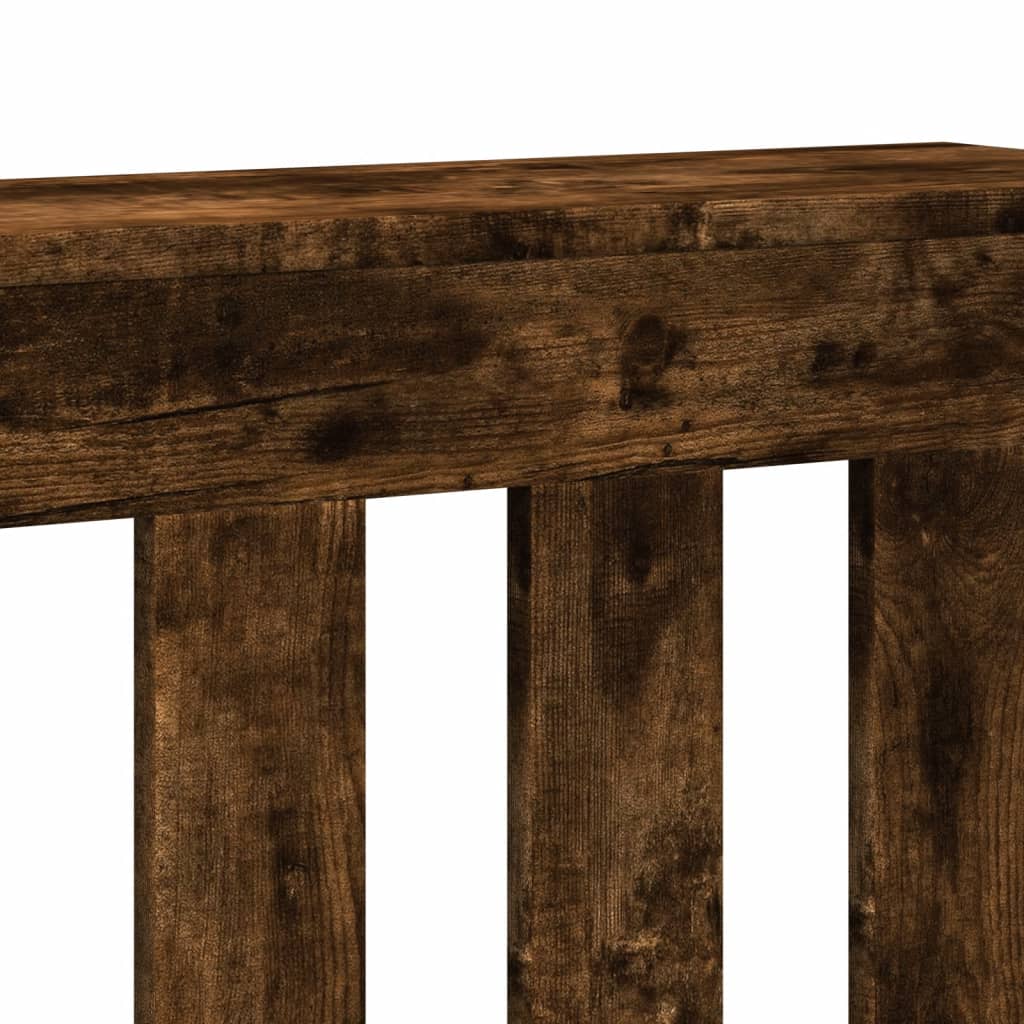 Κάλυμμα Καλοριφέρ Καπνιστή Δρυς 78x20x82 εκ. Επεξεργασμένο Ξύλο