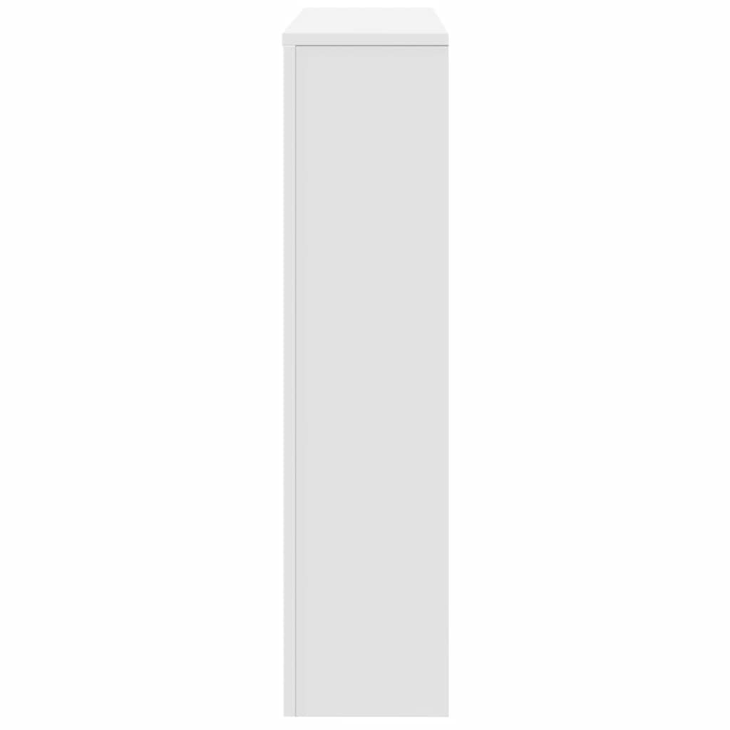 Κάλυμμα Καλοριφέρ Λευκό 149x20x82 εκ. από Επεξεργασμένο Ξύλο - Pakobazaar