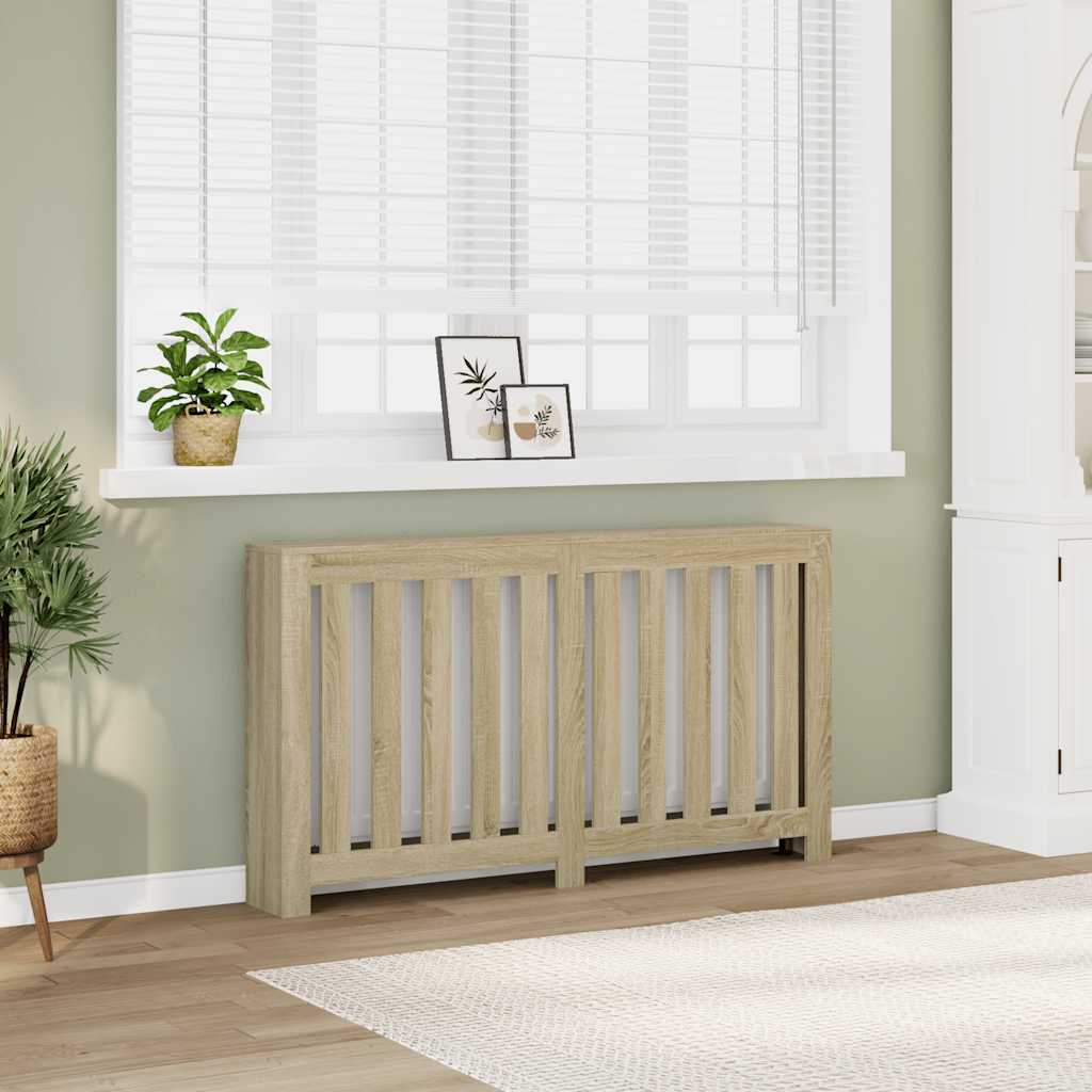 Κάλυμμα Καλοριφέρ Sonoma Δρυς 149x20x82 εκ. Επεξεργασμένο Ξύλο - Pakobazaar