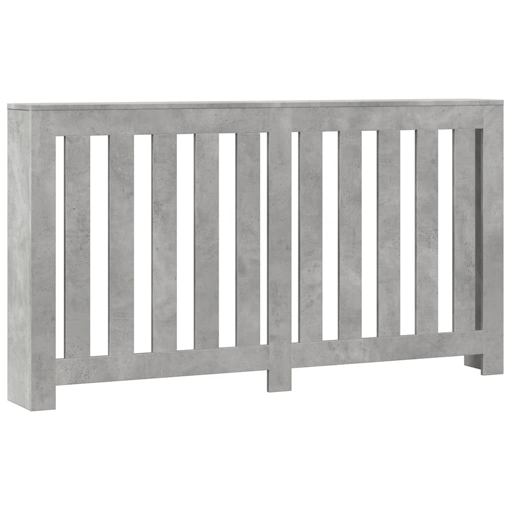 Κάλυμμα Καλοριφέρ Γκρι Σκυροδέματος 149x20x82 εκ. Επεξ. Ξύλο - Pakobazaar