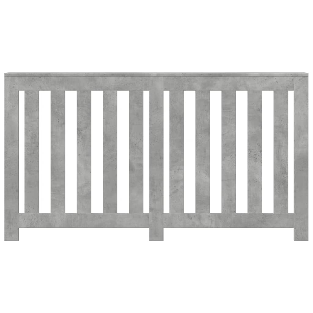 Κάλυμμα Καλοριφέρ Γκρι Σκυροδέματος 149x20x82 εκ. Επεξ. Ξύλο - Pakobazaar