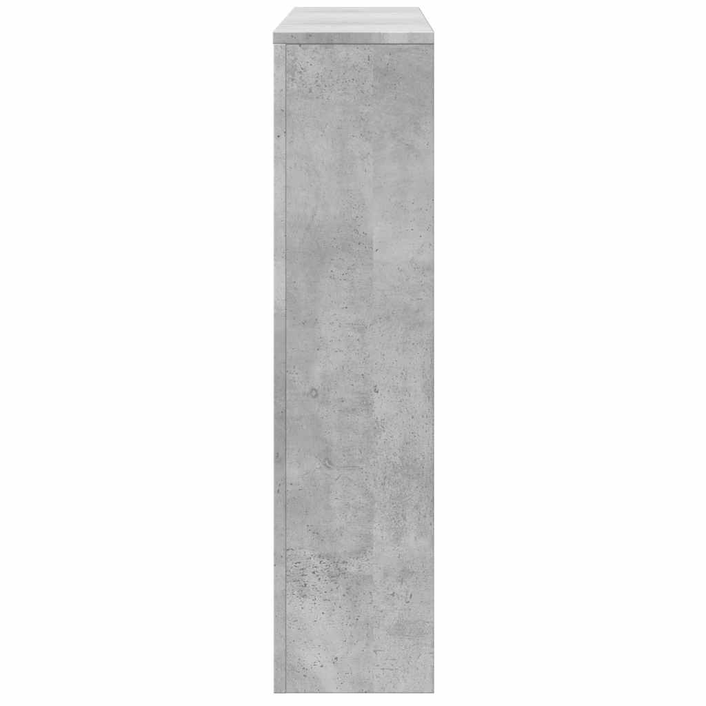 Κάλυμμα Καλοριφέρ Γκρι Σκυροδέματος 149x20x82 εκ. Επεξ. Ξύλο - Pakobazaar