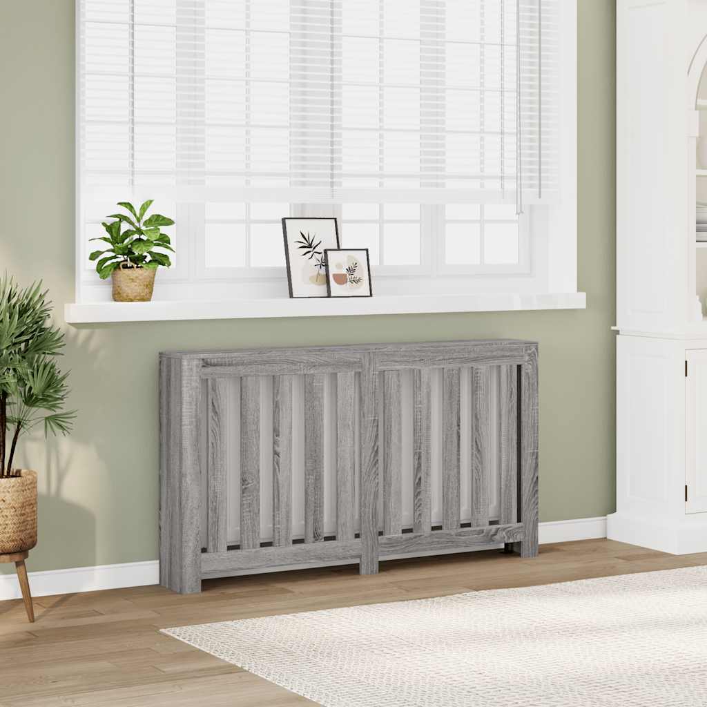 Κάλυμμα Καλοριφέρ Γκρι Sonoma 149x20x82 εκ Επεξεργασμένο Ξύλο