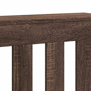 Κάλυμμα Καλοριφέρ Καφέ Δρυς 149x20x82 εκ. Επεξεργασμένο Ξύλο