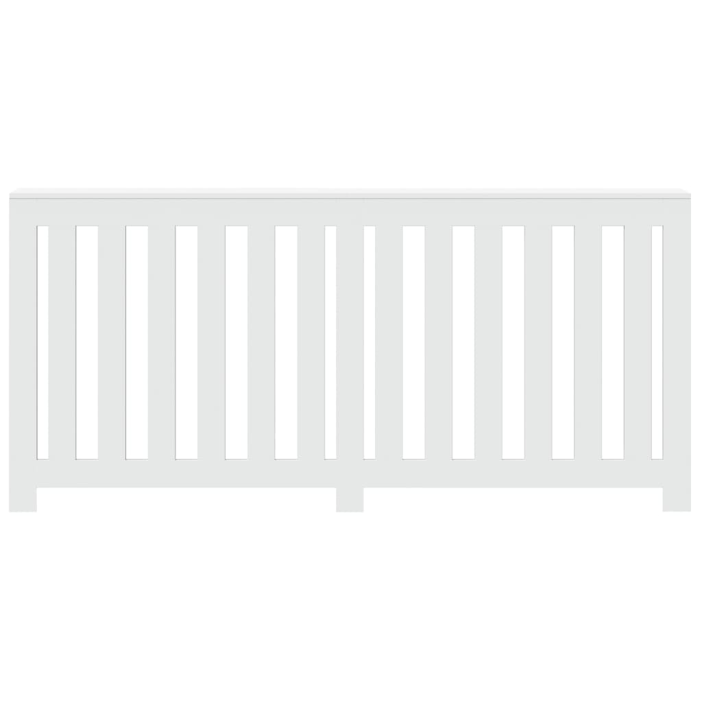 Κάλυμμα Καλοριφέρ Λευκό 175x20x82 εκ. από Επεξεργασμένο Ξύλο - Pakobazaar