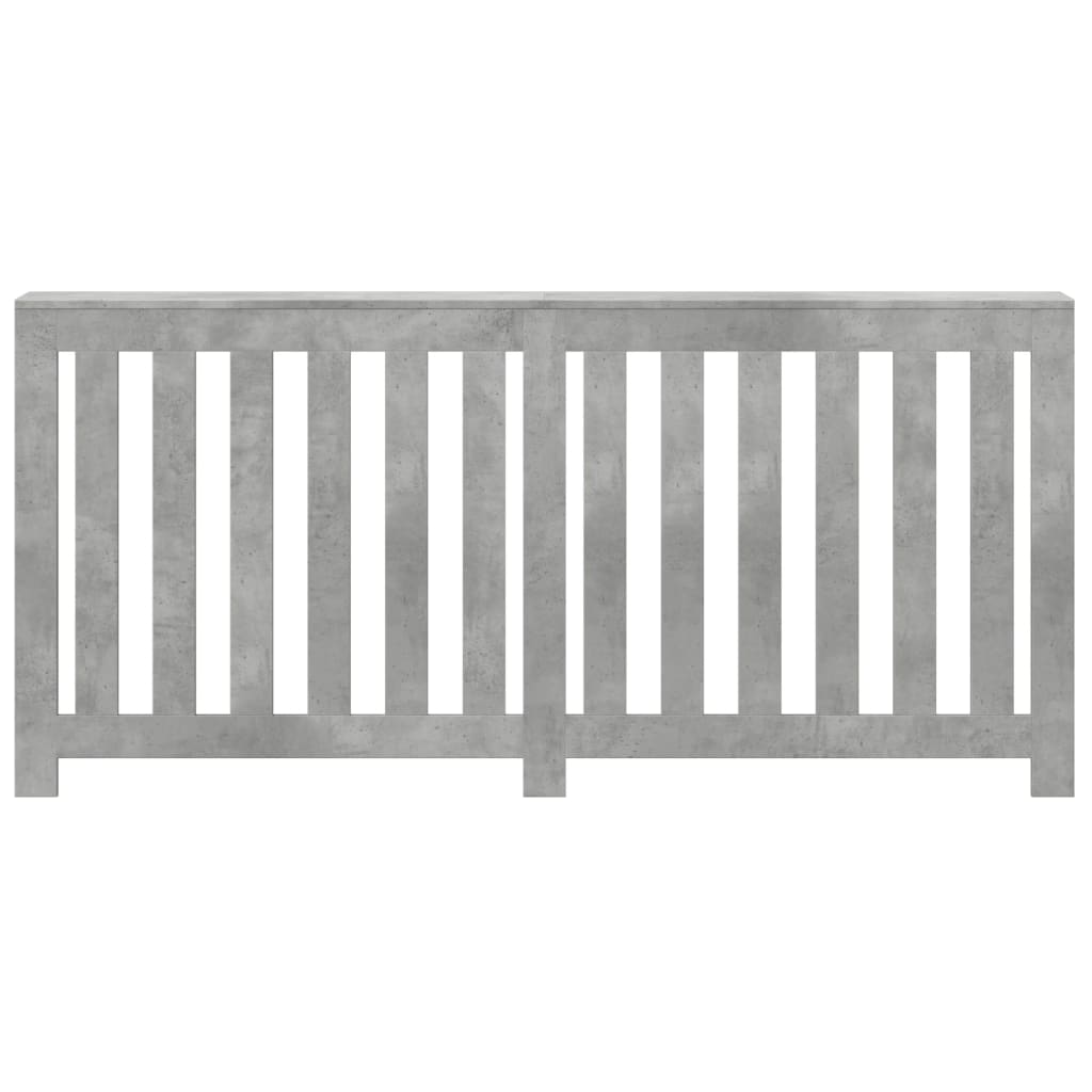 Κάλυμμα Καλοριφέρ Γκρι Σκυροδέματος 175x20x82 εκ. Επεξ. Ξύλο - Pakobazaar
