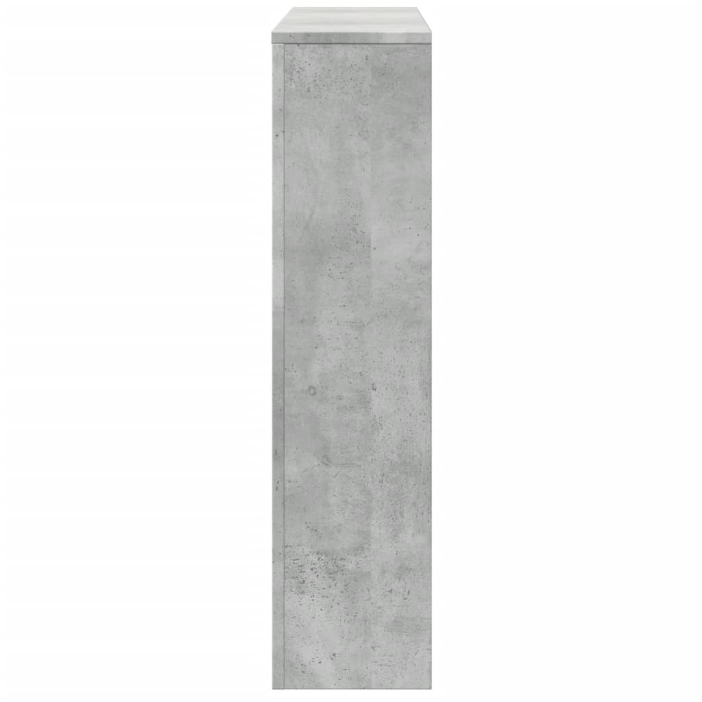 Κάλυμμα Καλοριφέρ Γκρι Σκυροδέματος 175x20x82 εκ. Επεξ. Ξύλο - Pakobazaar