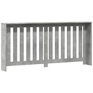 Κάλυμμα Καλοριφέρ Γκρι Σκυροδέματος 175x20x82 εκ. Επεξ. Ξύλο - Pakobazaar