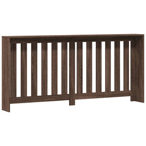 Κάλυμμα Καλοριφέρ Καφέ Δρυς 175x20x82 εκ. Επεξεργασμένο Ξύλο