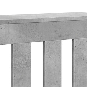 Κάλυμμα Καλοριφέρ Γκρι Σκυροδέματος 205x21,5x83,5εκ. Επεξ. Ξύλο - Pakobazaar