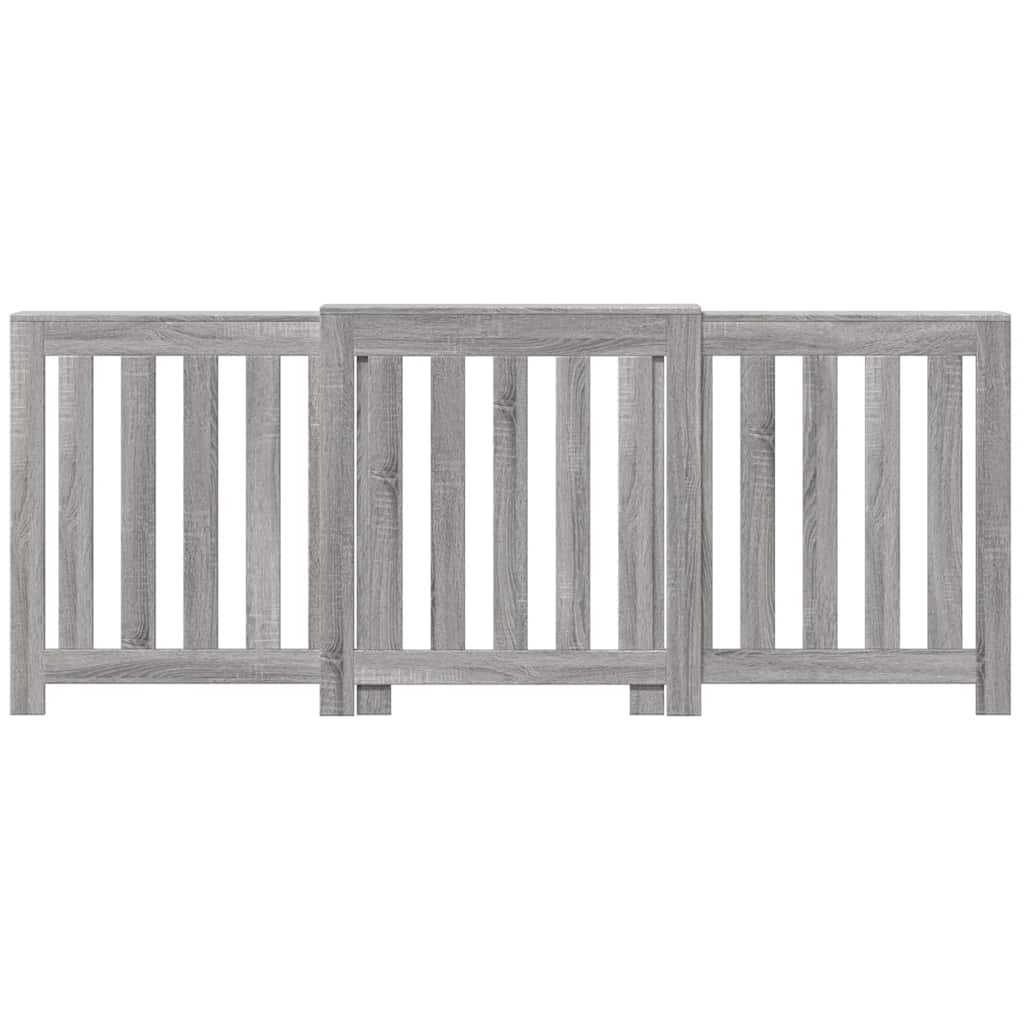 Κάλυμμα Καλοριφέρ Γκρι Sonoma 205x21,5x83,5 εκ Επεξ. Ξύλο