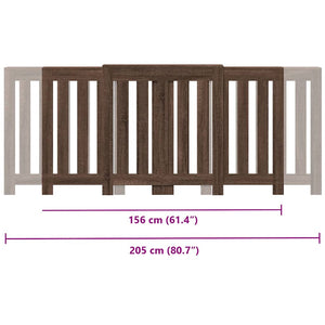 Κάλυμμα Καλοριφέρ Καφέ Δρυς 205x21,5x83,5εκ. Επεξεργασμένο Ξύλο - Pakobazaar