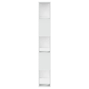 Βιβλιοθήκη 5 Επιπέδων Λευκή 80,5x23,5x162,5 εκ. Επεξεργ. Ξύλο - Pakobazaar