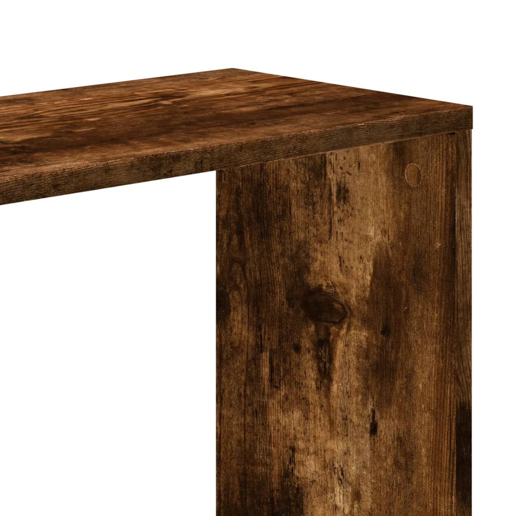 Βιβλιοθήκη 5 Επιπέδων Καπνιστή Δρυς 80,5x23,5x162,5 Επεξ. Ξύλο - Pakobazaar