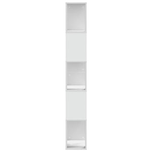 Βιβλιοθήκη 5 Επιπέδων Λευκή 45 x 23,5 x 162,5 εκ. Επεξεργ. Ξύλο - Pakobazaar