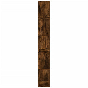 Βιβλιοθήκη 5 Επιπέδων Καπνιστή Δρυς 45x23,5x162,5εκ. Επεξ. Ξύλο