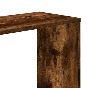 Βιβλιοθήκη 5 Επιπέδων Καπνιστή Δρυς 45x23,5x162,5εκ. Επεξ. Ξύλο