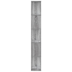 Βιβλιοθήκη 5 Επιπέδων Γκρι Sonoma 45x23,5x162,5 εκ. Επεξ. Ξύλο