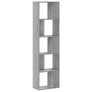 Βιβλιοθήκη 5 Επιπέδων Γκρι Sonoma 45x23,5x162,5 εκ. Επεξ. Ξύλο