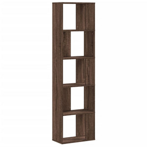 Βιβλιοθήκη 5 Επιπέδων Καφέ Δρυς 45x23,5x162,5 εκ. Επεξεργ. Ξύλο - Pakobazaar