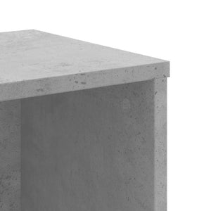 Βιβλιοθήκη Γκρι Σκυροδέματος 50x25x105 εκ. Επεξεργ. Ξύλο