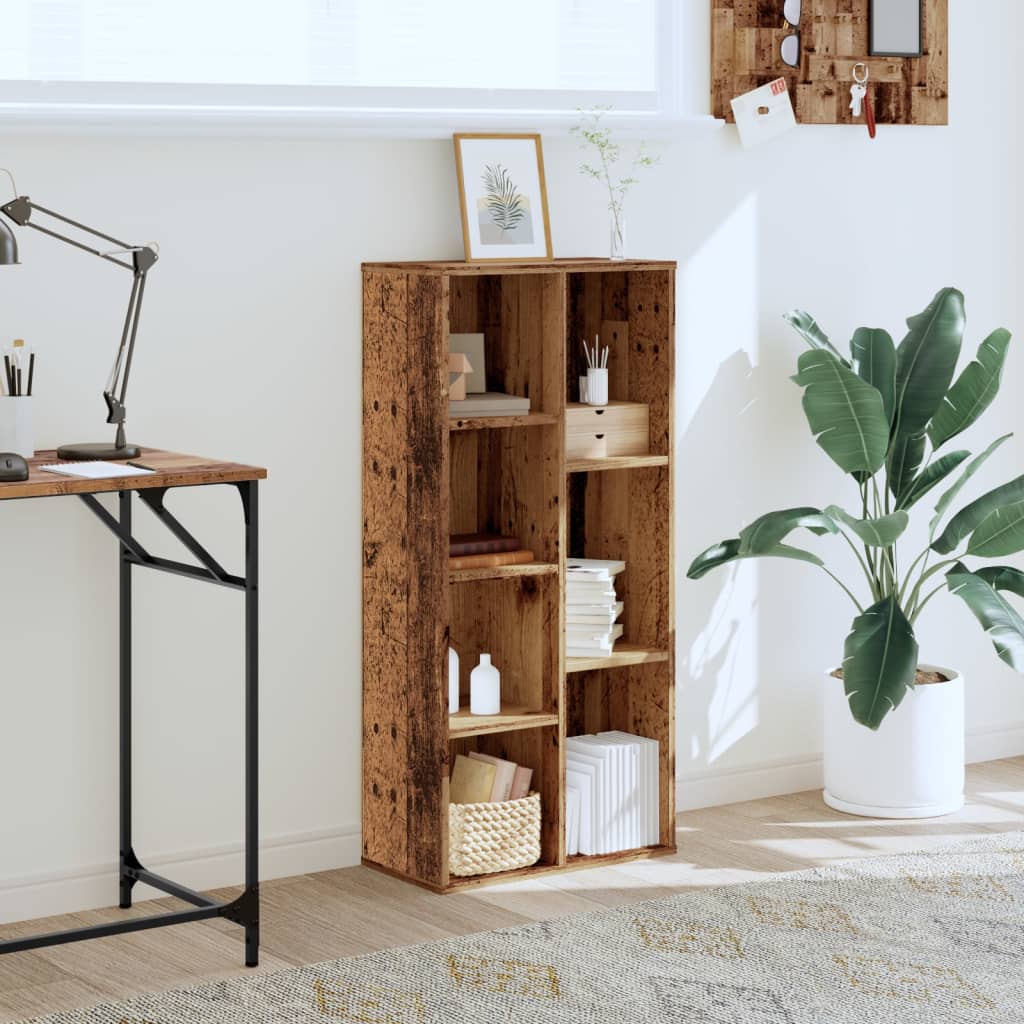 Βιβλιοθήκη Όψη Παλαιού Ξύλου 50x25x105 εκ. Επεξεργασμένο Ξύλο