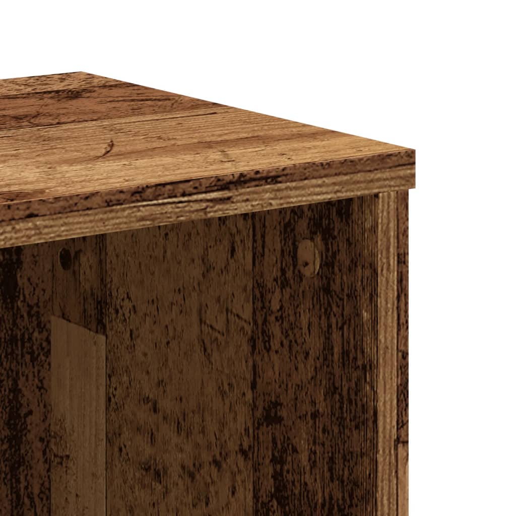 Βιβλιοθήκη Όψη Παλαιού Ξύλου 50x25x105 εκ. Επεξεργασμένο Ξύλο