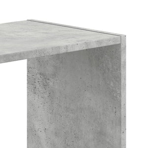 Βιβλιοθήκη Γκρι Σκυροδέματος 68,5x32x75 εκ. Επεξεργ. Ξύλο - Pakobazaar
