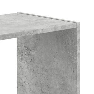Βιβλιοθήκη Γκρι Σκυροδέματος 68,5x32x68,5 εκ. Επεξεργ. Ξύλο