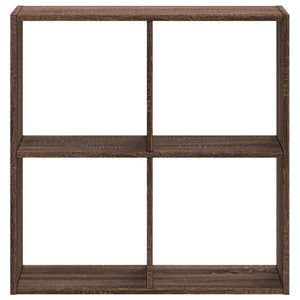 Βιβλιοθήκη Καφέ Δρυς 68,5x32x68,5 εκ. από Επεξεργασμένο Ξύλο