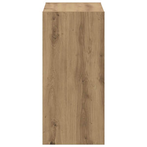 Βιβλιοθήκη Αρτισιανή Δρυς 68,5x32x68,5 εκ. Επεξεργασμένο Ξύλο