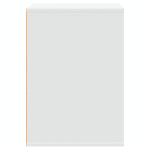 Συρταριέρα Γωανική Λευκή 60x41x58 εκ. από Επεξεργασμένο Ξύλο