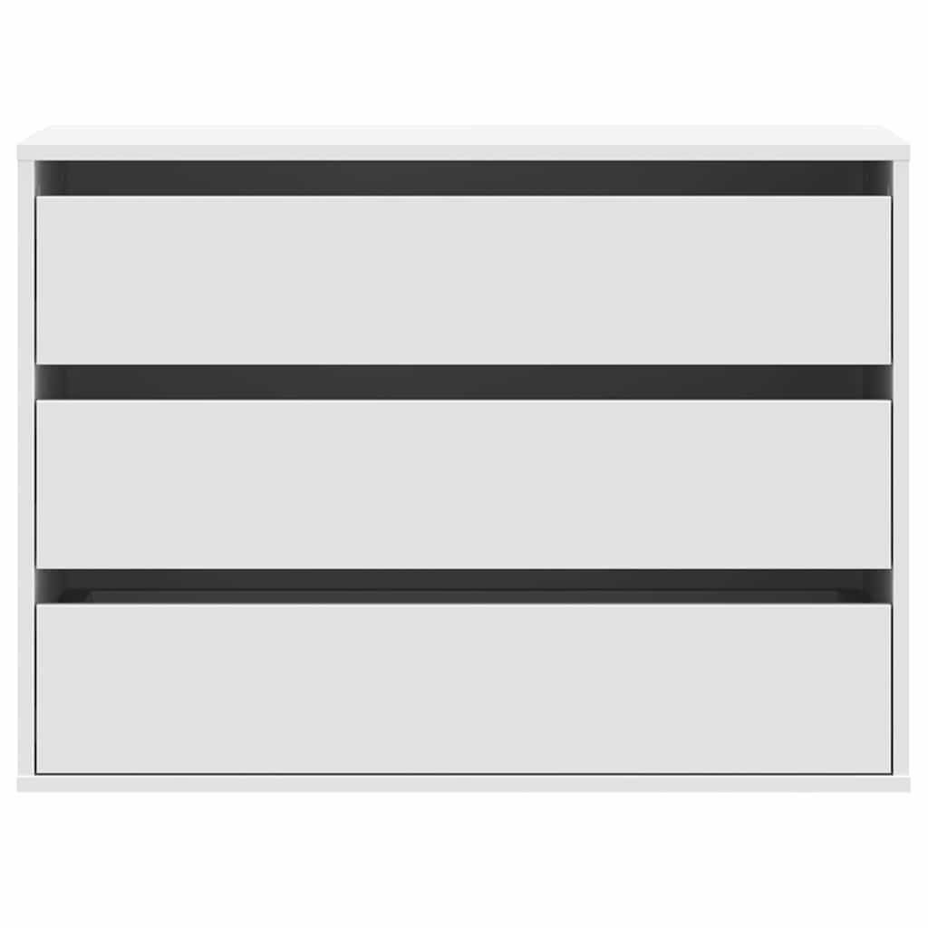 Συρταριέρα Γωανική Λευκή 80x41x58 εκ. από Επεξεργασμένο Ξύλο - Pakobazaar