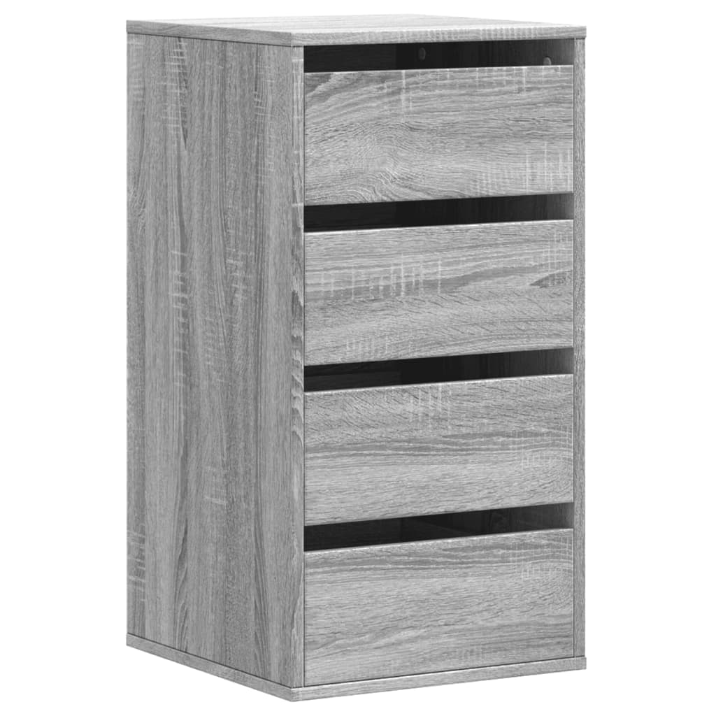 Συρταριέρα Γκρι Sonoma 40x41x76 εκ. από Επεξεργ. Ξύλο - Pakobazaar