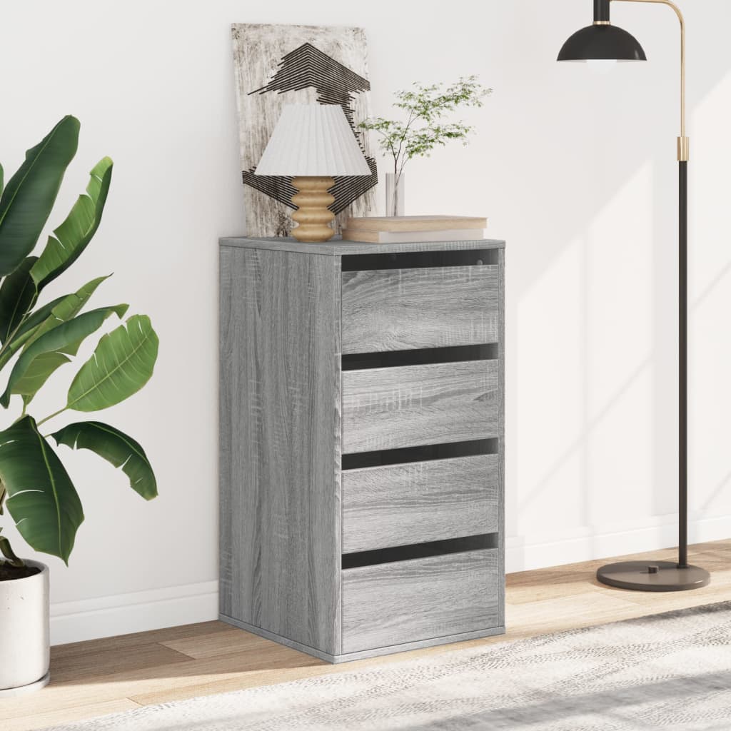 Συρταριέρα Γκρι Sonoma 40x41x76 εκ. από Επεξεργ. Ξύλο - Pakobazaar