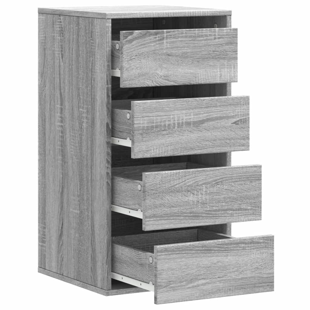 Συρταριέρα Γκρι Sonoma 40x41x76 εκ. από Επεξεργ. Ξύλο - Pakobazaar