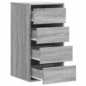 Συρταριέρα Γκρι Sonoma 40x41x76 εκ. από Επεξεργ. Ξύλο - Pakobazaar