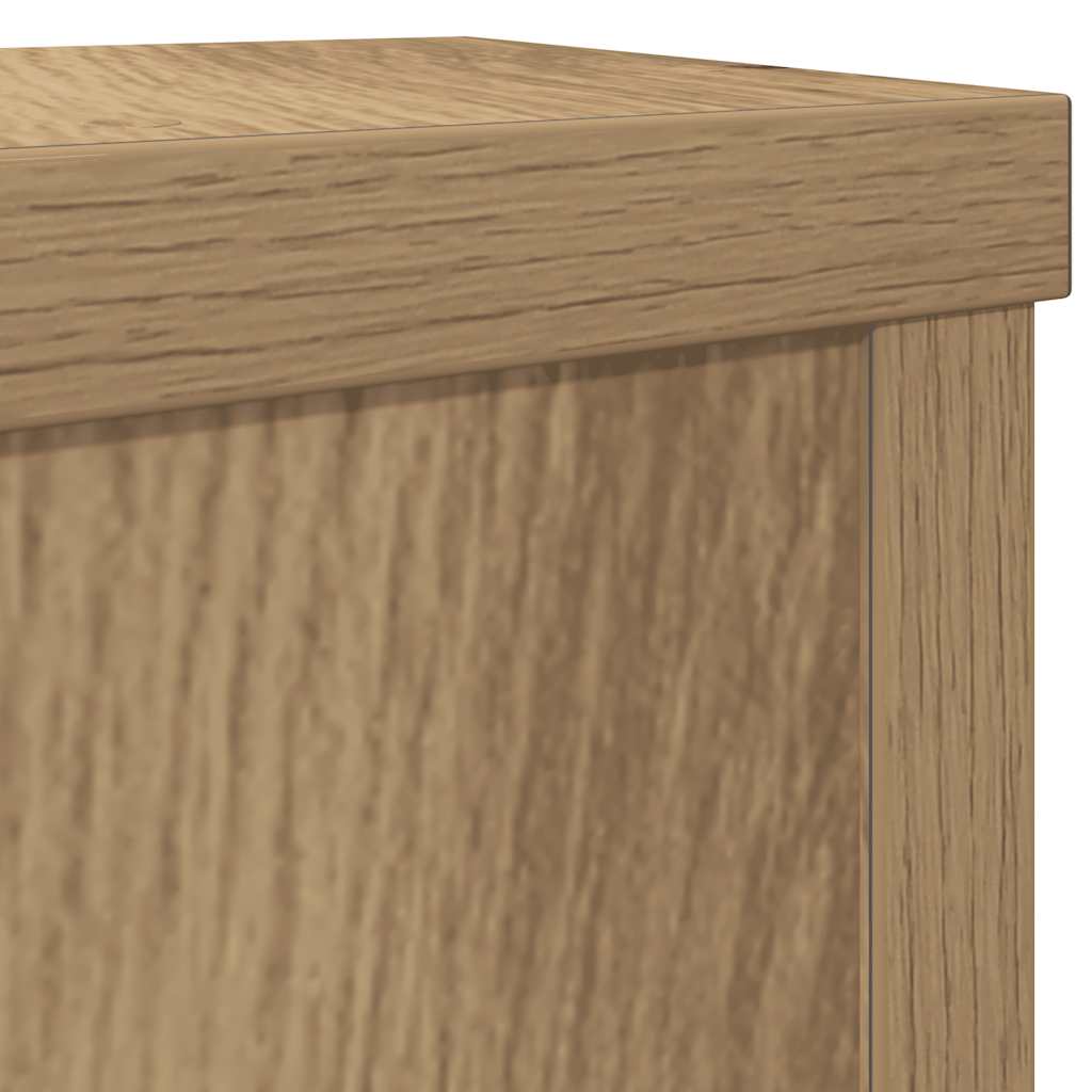 Βάσεις Φυτών 2 τεμ. Αρτισιανή Δρυς 10x10x18 εκ. Επεξ. Ξύλο