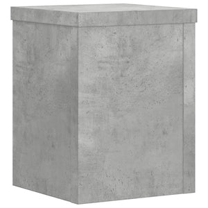 Βάσεις Φυτών 2 τεμ. Γκρι Σκυρ. 15x15x20 εκ. Επεξεργασμένο Ξύλο